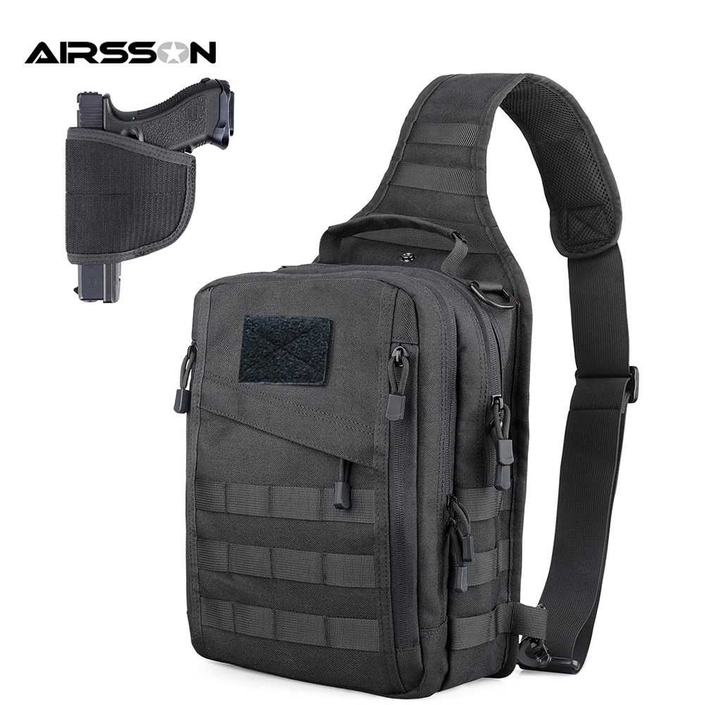 Mochila tática escondida para  - Edc Concealed Carry Sling Bag avaliação e preço