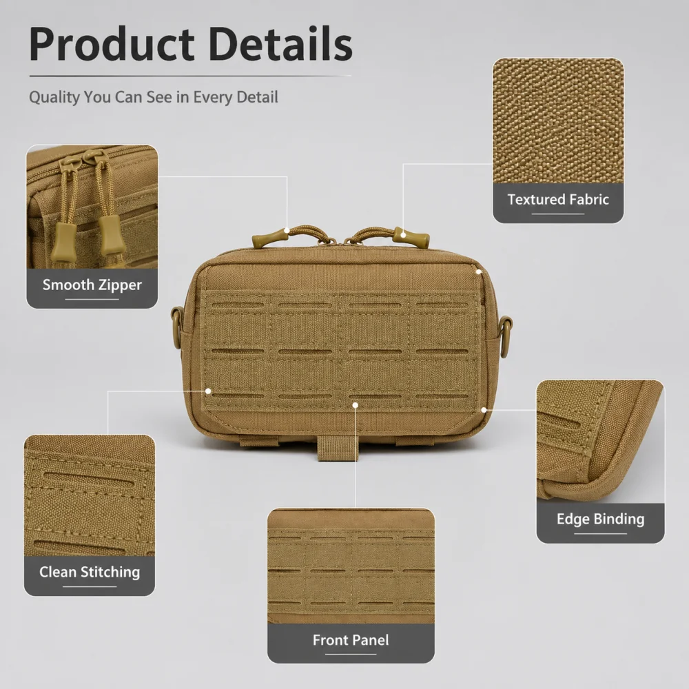 Bolsa de cintura tática com si - Edc Carry Fanny Pack avaliação e preço